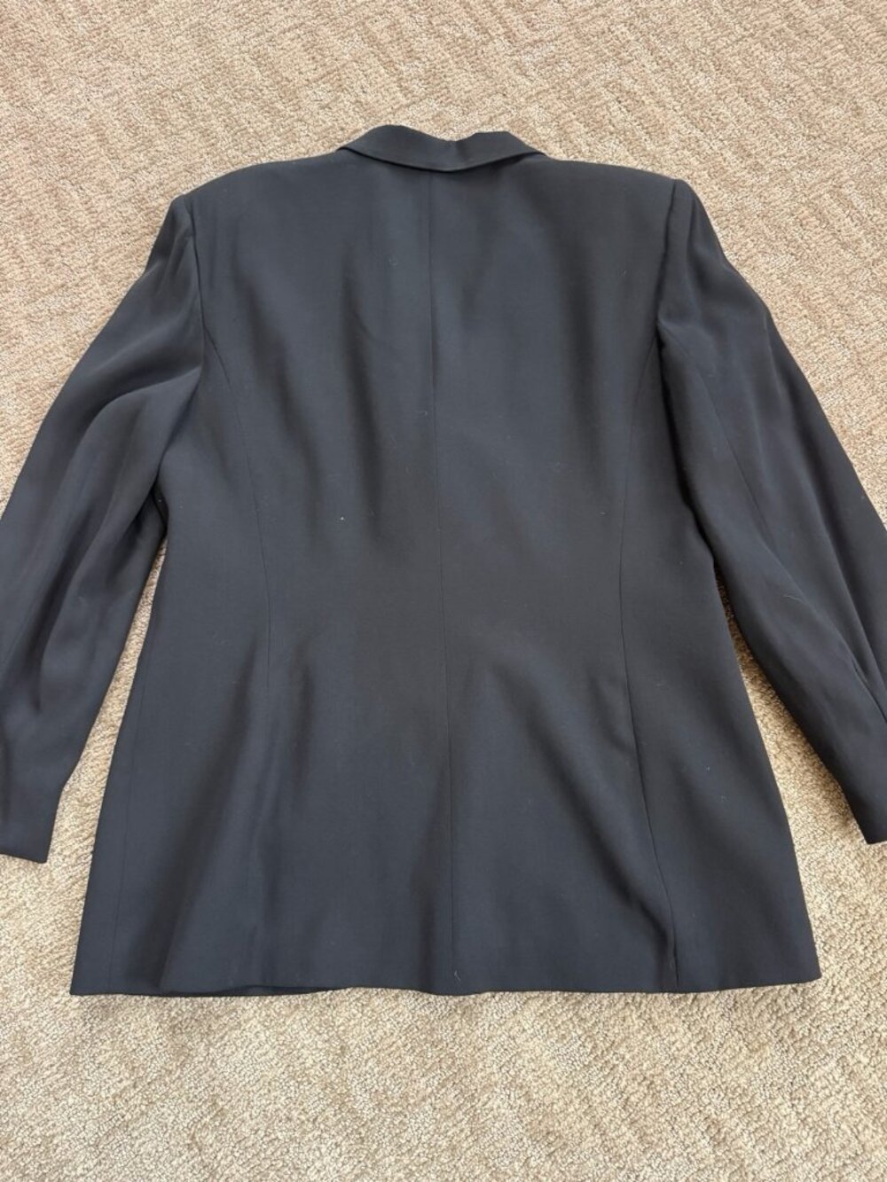 VTG Lauren Ralph Lauren Wool Blazer Crest Logo Gold Buttons Fully Lined Black 12 - Picture 11 of 13